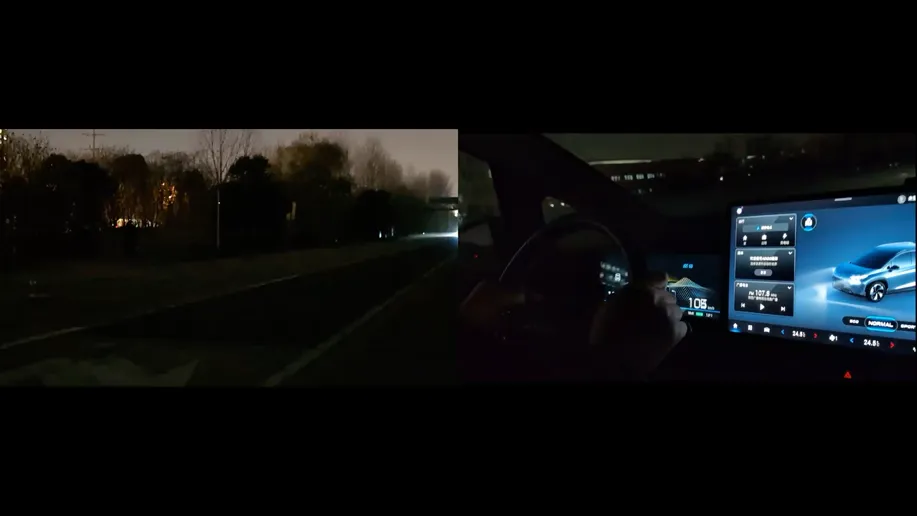 安霸的 AEB 系统对一只运动中的毛绒小狗进行检测的情况.png