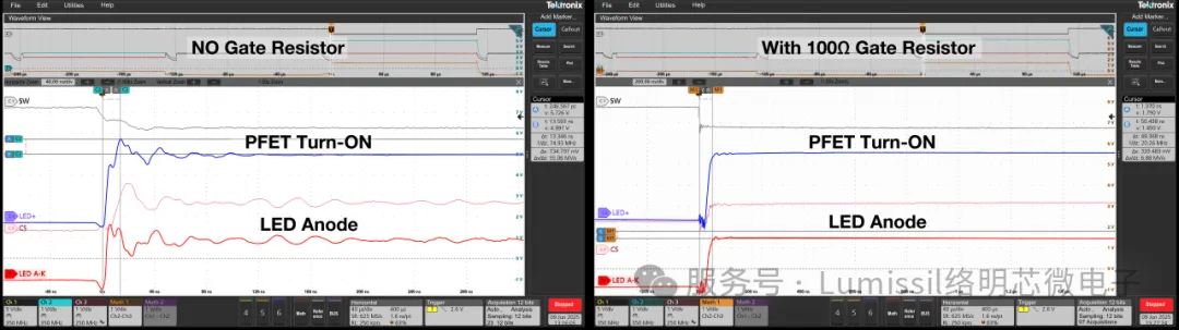 1753778038372821.png 图5:无栅极电阻VS有栅极电阻波形对比.png