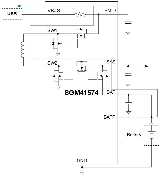 图 9 SGM41574 电池反向供电 VBUS 端口功率路径.png
